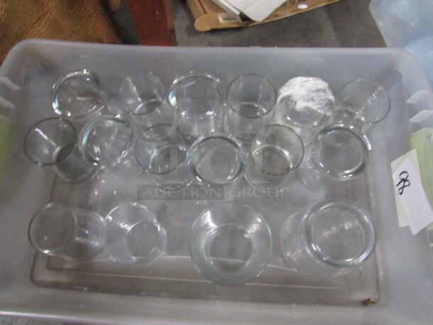 One Lot Of Assorted Glass Holders.
