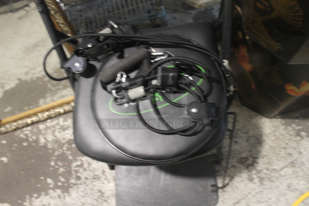 Black Total Gym w/ Contents Including Cords - Image 4 of 6