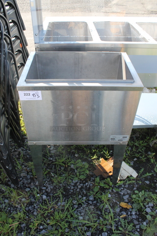 Stainless Steel Commercial Ice Bin.
