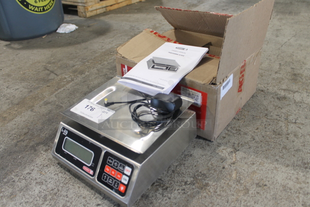 BRAND NEW SCRATCH AND DENT! Torrey L-EQ 10/20 Stainless Steel Commercial Countertop Food Portioning Scale. Tested and Working! - Image 9 of 10