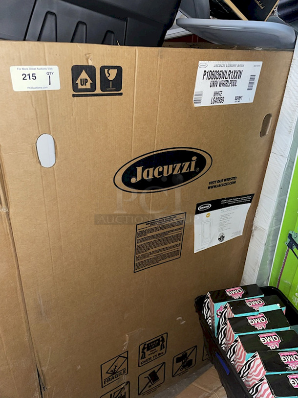 NEW! NEVER USED! FACTORY SEALED! Jacuzzi Primo 36-in W x 60-in L White Acrylic Drop-In Whirlpool Tub (Reversible Drain), Model #P1D6036WLR1XXW - Image 6 of 6