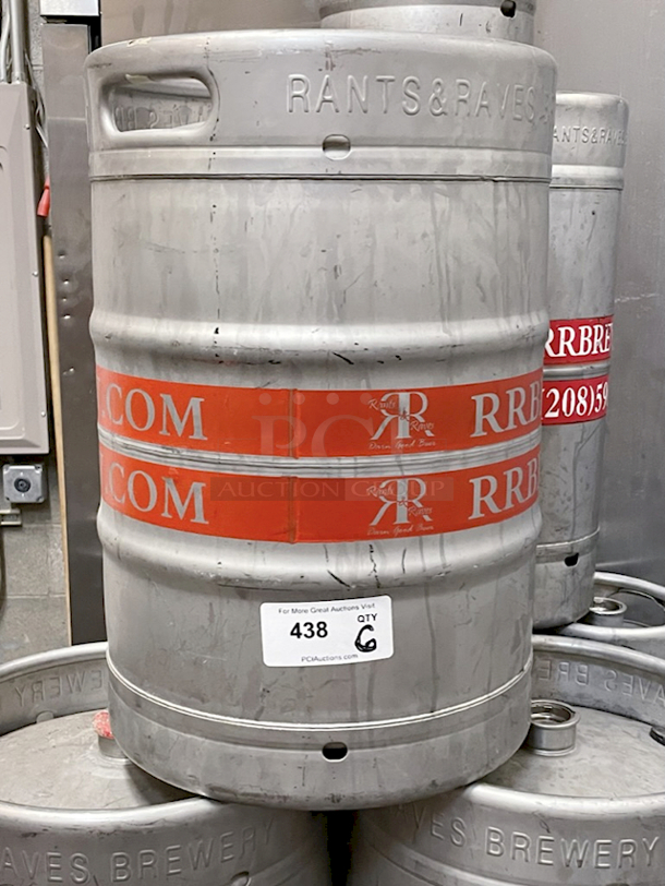 ?FULL SIZE!!? 1/2 Barrel Stainless Steel Sanke Kegs With double Handles! 1/2 barrel = 15.5 gallons = 124 pints = 165 12oz bottles 6x Your Bid - Image 2 of 2