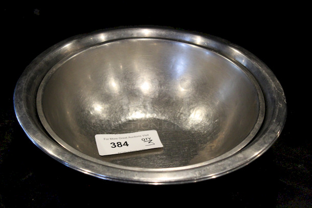 Set of 3 Stainless Steel Mixing Bowls.
Largest Bowl: 15-3/4x4-1/2
3x Your Bid - Image 2 of 2