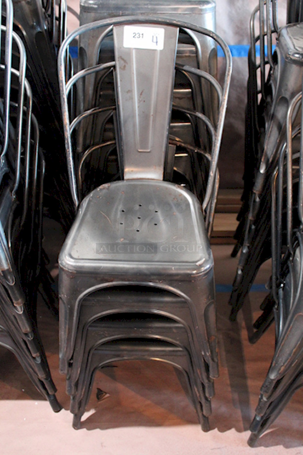 FDW Restaurant Dining Chairs, Indoor/Outdoor, Metal, 18 Inch Seat Height. 4x Your Bid - Image 3 of 3