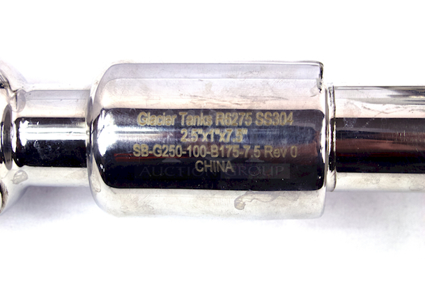 NEW/NEVER USED Glacier Tanks  Rotating CIP Spray Ball | Tri Clamp 2.5 in. x 7.5 in. TTW w/ 1.75 in. Ball - SS304 2x Your Bid - Image 2 of 4