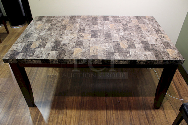 NICE! Wood Laminate Table. 40x65-3/4x31