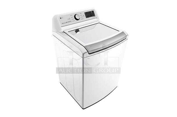 BEAUTIFUL!! NEW/NEVER USED! LG - 5.0 Cu. Ft. High-Efficiency Smart Wi-Fi Enabled Top Load Washer with TurboWash3D™ Technology. (White) Matching Electric Dryer: Model DLEX7300WE - Image 4 of 6