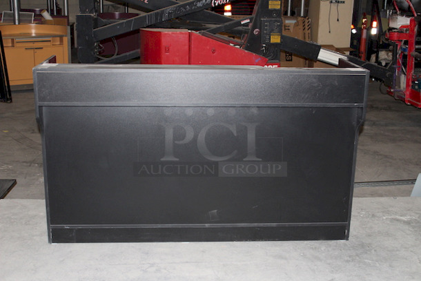NICE! 72” Wooden Point of Service Station, Black. 72x22-1/8x42-1/4 - Image 1 of 8