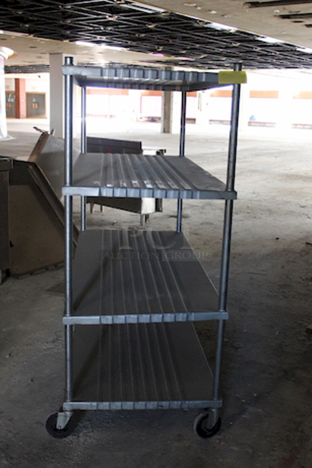 Eastern Steel Cart Industries 4 Shelf Rack On Commercial Casters. 48x27x63 - Image 2 of 4