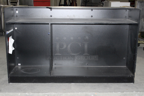 NICE! 72” Wooden Point of Service Station, Black. 72x22-1/8x42-1/4 - Image 3 of 8