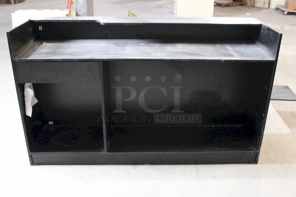 NICE! 72” Wooden Point of Service Station, Black. 72x22-1/8x42-1/4 - Image 5 of 8