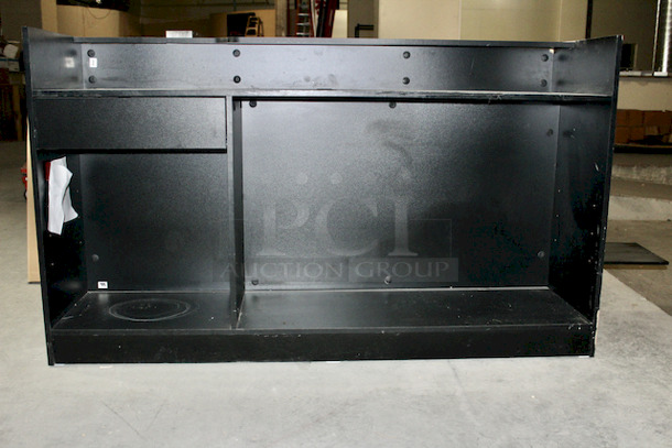 NICE! 72” Wooden Point of Service Station, Black. 72x22-1/8x42-1/4 - Image 6 of 8