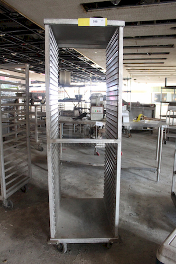 New Age Industrial Heavy Duty Enclosed Transport Cabinet, Solid Sides, Open Ends, Solid Top & Bottom — 1½” Spacing, HD Base, 40 Pan Capacity, 20⅞” x 27⅝”x 68”, - Image 6 of 6