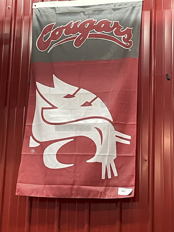 Washington State Cougars Flag.  - Image 1 of 1