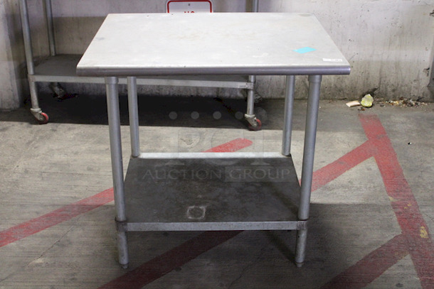 Equipment Stand With Undershelf, Stainless Steel. 