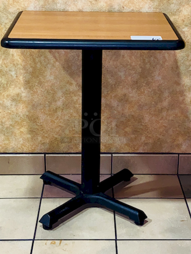 NICE! Plymold 2 Seater, 24x20-1/2 Dura-Edge Wood Laminate Table with Base.

24x20-1/2x30 - Image 2 of 4