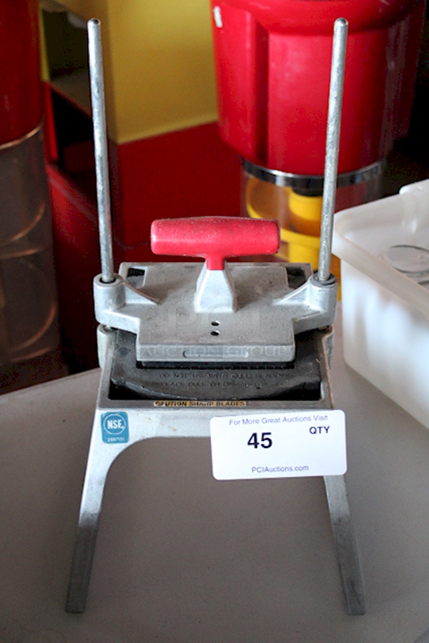 EXCELLENT CONDITION! Vollrath 55011 Redco Instacut 5.0 Table Top Manual Fruit Vegetable Slicer. Great Condition. Applications: Dice, Slice, Wedge or Core!  - Image 2 of 6