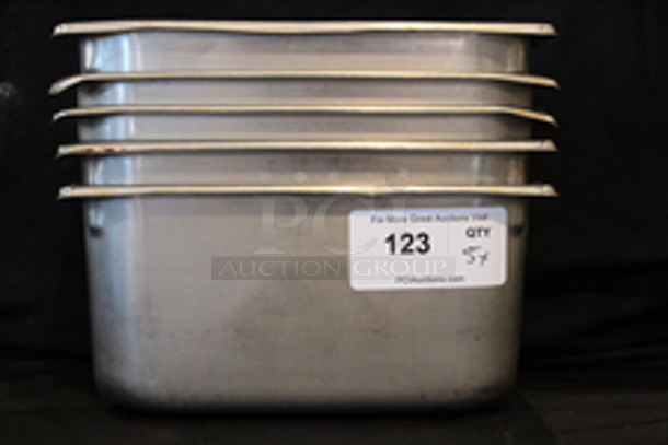 Stainless Steel 1/3 Pans, 6” Deep.
12-1/2x7x6
5x Your Bid
 - Image 7 of 7