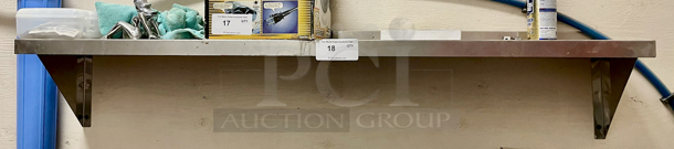 OUTSTANDING! 5ft Stainless Steel Wall Shelf - Image 1 of 2