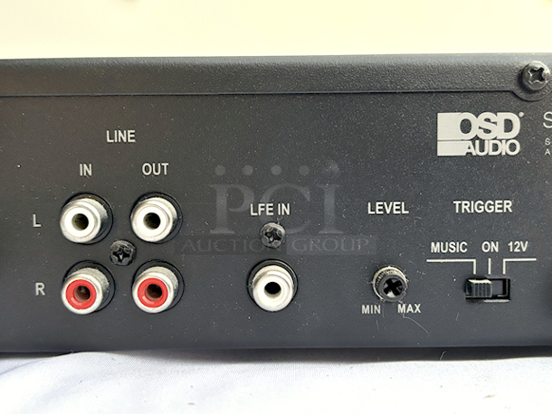 PERFECT WORKING ORDER! OSD Audio SMP250 Mono 250 Watt Single Channel Mono High Current Class A/B Power Subwoofer Amplifier. 250 Watts Peak Power; Variable High-Cut Filter; Front-Mounted Power Meter; Dual Voltage 110 / 220V; Auto Power On/Off - Image 7 of 9