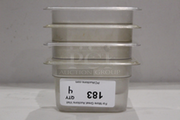 Cambro Camware 94CW 1/9 Pans, 4” Deep.
41⁄4" x 615⁄16"x4”
4x Your Bid
 - Image 2 of 4