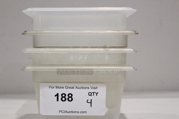 Cambro EN 63-1 Camware 1/6 Pans, 4” Deep
63⁄8" x 615⁄16"x4”
4x Your Bid
 - Image 1 of 6