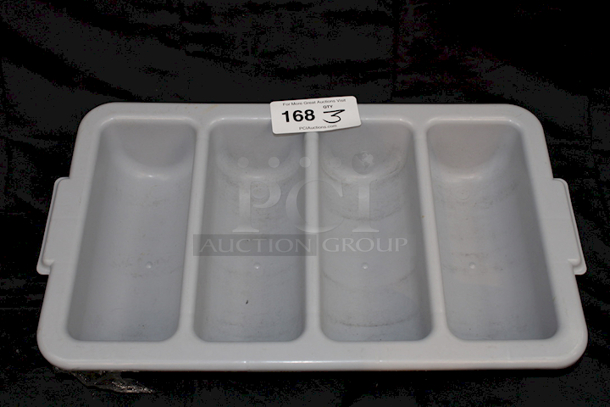 SWEET!! Set Of 3 Flatware Holder, Cutlery Bins (Gray) 3x. Your Bid

 - Image 3 of 3