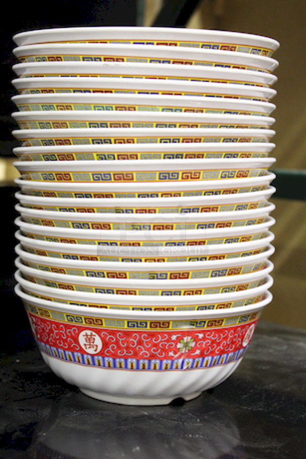 GET M-608-L Dynasty Longevity 1.5 Qt. Fluted Bowl, 18x Your Bid - Image 4 of 5