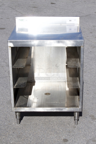Regency 600GRSU2324 Stainless Steel Flat Top Glass Rack Storage Unit - 23" x 24"