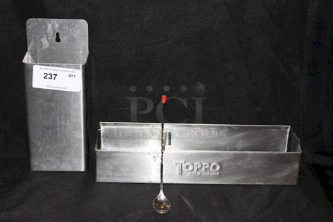 All For ONE!! Bar Hardware: Bottle Cap Catcher, Rail, Spoon. 