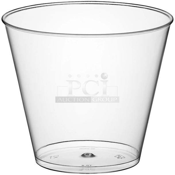 30 CASE! BRAND NEW SCRATCH & DENT!! Choice 347TCL5 5 oz. Clear Disposable Plastic Tumblers - 500/Case. 30x Your Bid. 1049.70 - Image 2 of 5