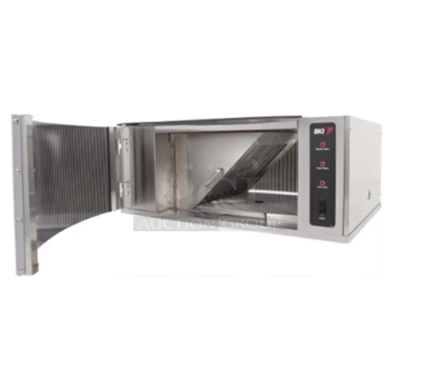 BRAND NEW! BKI VGH-8 Stainless Steel Commercial Ventless Extraction Hood System for VGG 8/16 w/ 2 Stage Filtration. Stock Picture Used as Gallery Picture. 208-240 Volts, 1 Phase.  Goes GREAT w/ Lot #3! - Image 1 of 5