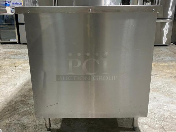 custom cool Pizza prep table 1 DOOR REFRIGERATOR AND SHELF SECTION 
 - Image 3 of 5