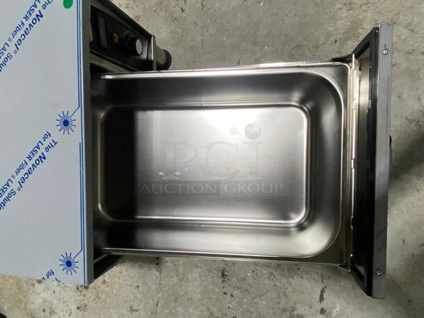 Prepline DW1N Single Narrow Freestanding Stainless Steel Drawer Warmer- 450W, 120V

MAKE: PREPLINEMODEL: DW1NWIDTH: 12DEPTH: 20HEIGHT: 6 ORIGINAL PRICE: $1103.33 - Image 2 of 5