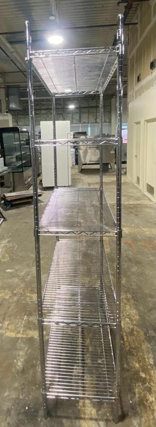 Metro Shelfs 18" x 36" x 86" NSF Chrome Wire 5-Shelf Kit