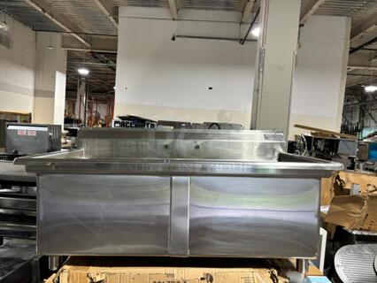 Two Compartment Stainless Steel Commercial Sink
