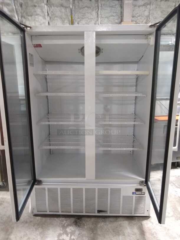 MASTER-BILT BMG-48 2 DOOR UPRIGHT GLASS REACH IN REFRIGERATOR 115V
 - Image 5 of 7