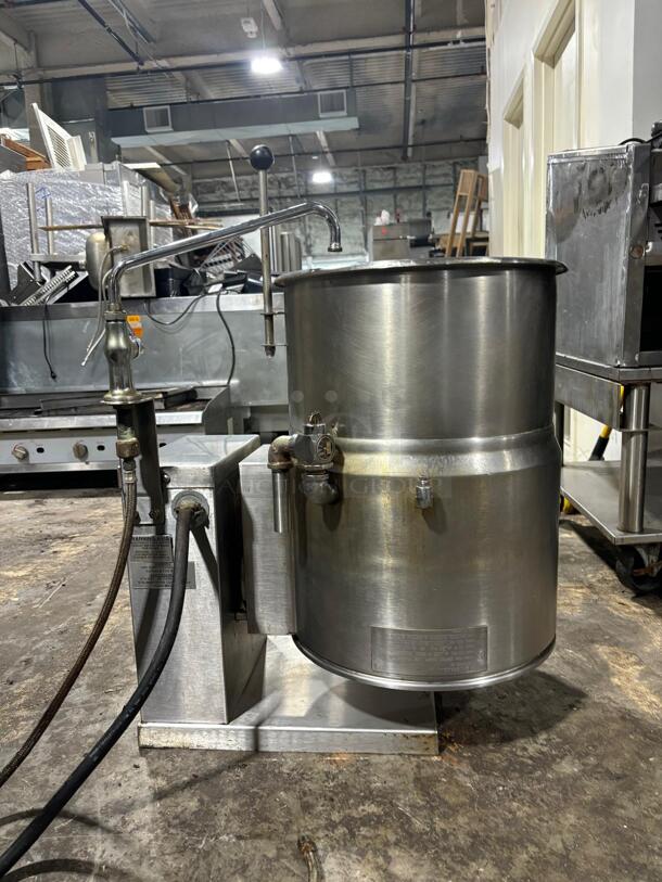 Crown Steam EC-12TW 12 gal. Steam Kettle - Manual Tilt, 2/3 Jacket, 208v/1ph
 - Image 5 of 6