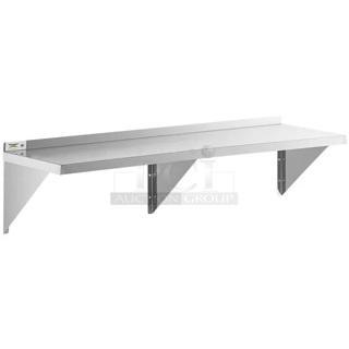 BRAND NEW SCRATCH & DENT! Regency 16 Gauge Stainless Steel 18" x 60" Heavy Duty Wall Shelf - In the Box. 2x Your Bid. 