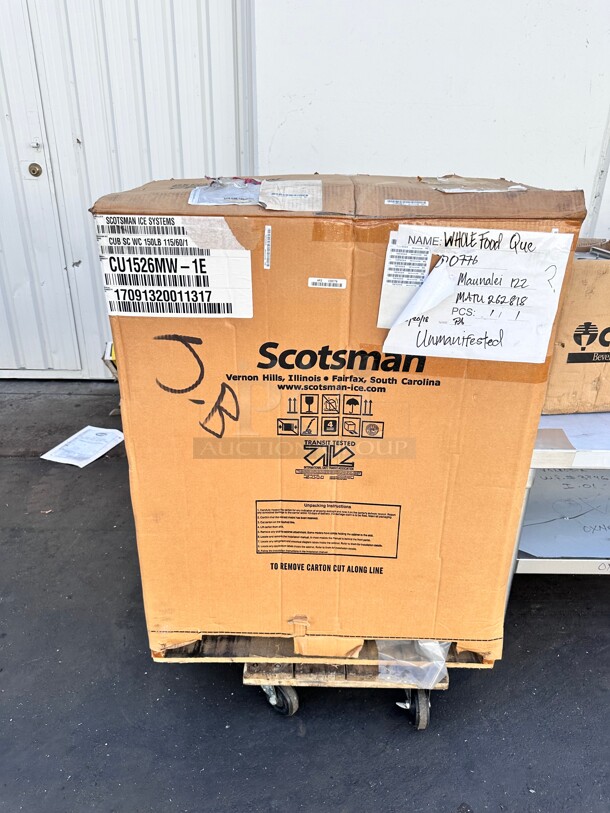 New! Scotsman CU1526MW Undercounter Ice Machine Prodigy- 150 Lbs. Water Cooled- Medium Cube 115 Volt Working - Image 2 of 7
