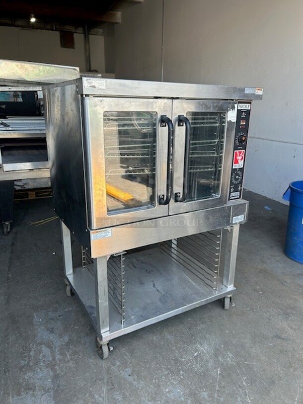 Wolf WC4GD-11D3 Single Deck Full Size Natural Gas Convection Oven - 50,000 BTU One Stand Working - Image 3 of 9