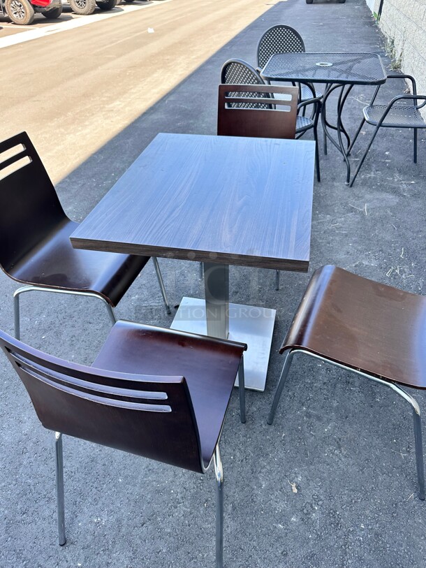 A Set Of Wooden Table and 4 Chairs
24x30x30  - Image 3 of 5