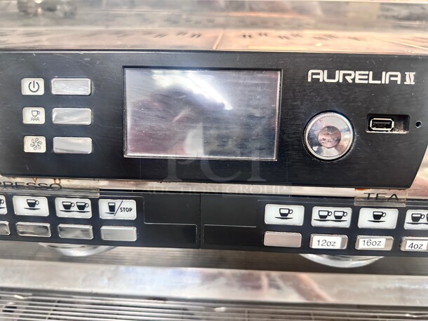 Excellent Condition 2017 Nuova Simonelli Aurelia II 4 Group Commercial Expresso Machine 220 Volt 1 Phase Tested and Working! - Image 8 of 10