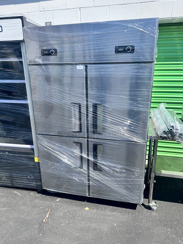One Year Old Cooler Depot SCL-820 Four Door Commercial Freezer 220 Volt  - Image 1 of 7