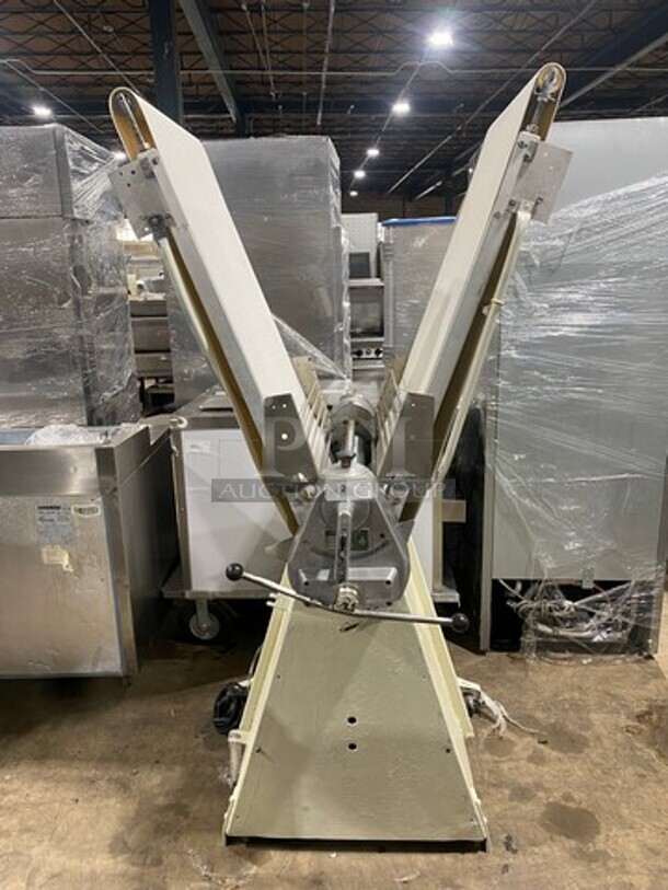 Rondo Seewer Commercial Floor Style Reversible Dough Sheeter! Stainless Steel Body! Model: SYN603 208V 3 Phase! SN: DC197AJ 120V - Image 1 of 8
