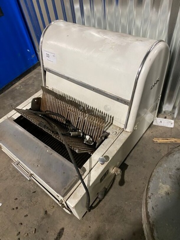 U.S Slicing Machine Commercial Countertop Bread Loaf Slicer! Model: MB SN: 508MB2917 115V 60HZ 1 Phase - Image 3 of 8