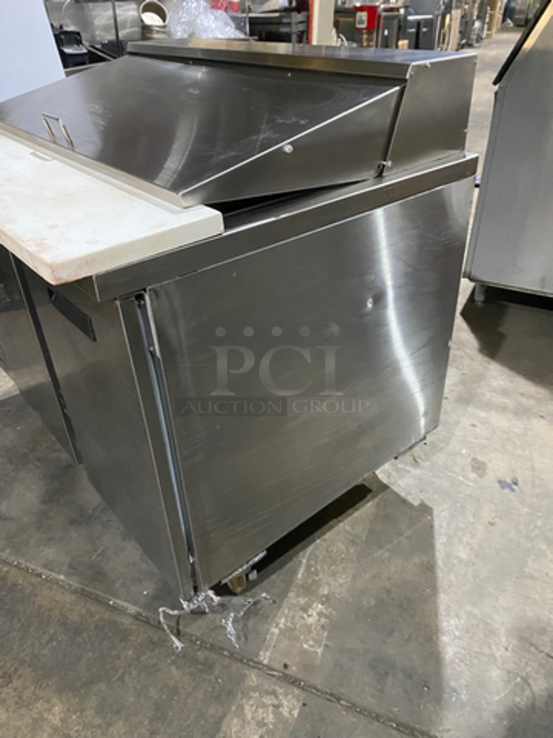 Randell Commercial Refrigerated Sandwich Prep Table! With Commercial Cutting Board! With 2 Door Underneath Storage! All Stainless Steel! On Casters! Model: 9030K7 115V 60HZ 1 Phase - Image 2 of 10