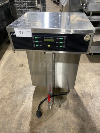 Curtis Commercial Countertop Dual Coffee Brewing Machine! With Hot Water Dispenser! All Stainless Steel! On Small Legs! Model: FBTP2T10A3100 SN: 13110289 220V 60HZ 1 Phase