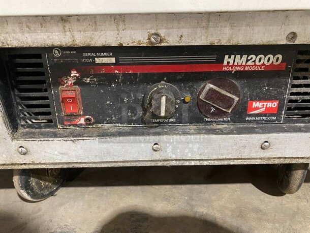 Metro Commercial Insulated 2 Door Heating/Proofing Cabinet Food Warmer! On Casters! Model: HM2000 SN: H20W-29180! - Image 9 of 9