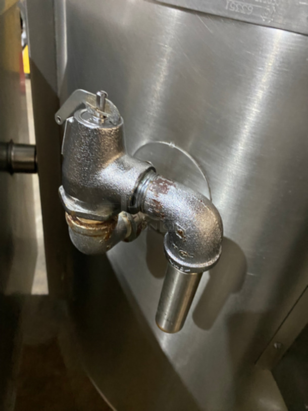 Commercial Natural Gas-Powered Self-Contained Soup Kettle! All Stainless Steel! On Legs! Working When Removed! - Image 9 of 10